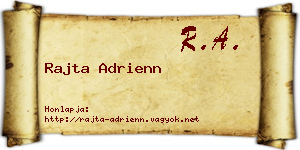 Rajta Adrienn névjegykártya